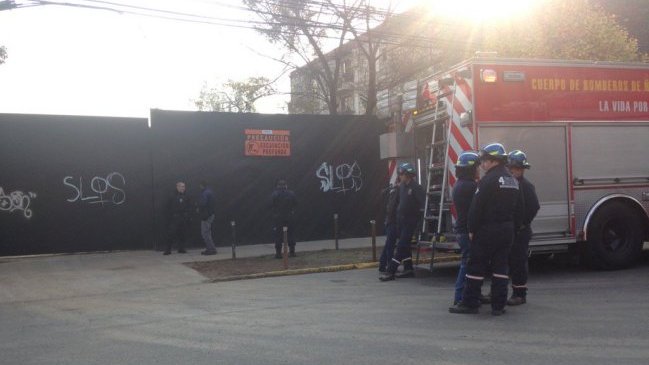 Un trabajador quedó atrapado en derrumbe en obra en construcción en Ñuñoa