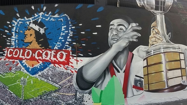 Colo Colo inauguró nuevo mural en el Estadio Monumental