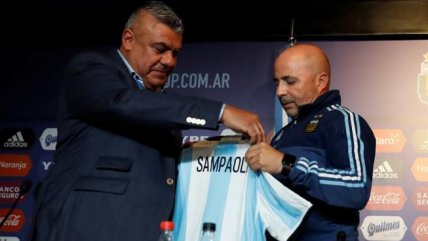   La oficialización de Jorge Sampaoli como DT de la selección argentina 