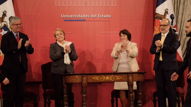 Presidenta Bachelet presentó proyecto que fortalece universidades estatales