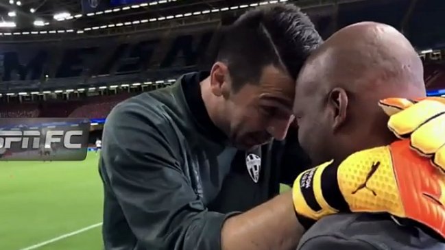 El emotivo reencuentro entre Faustino Asprilla y Gianluigi Buffon