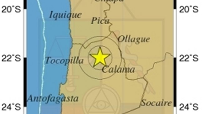 Sismo de mediana intensidad se percibió en Región de Antofagasta