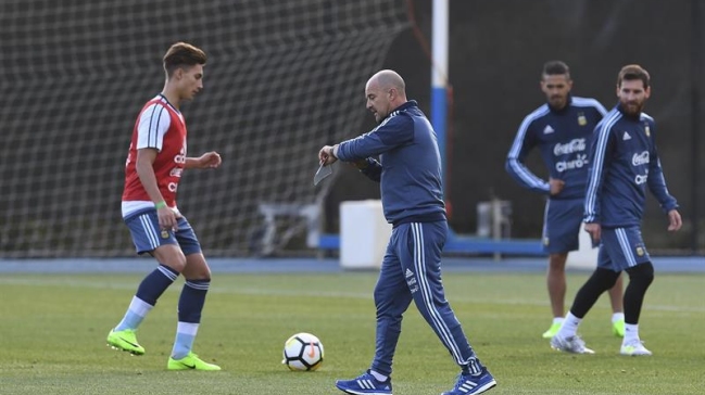 Lionel Messi entrenó por primera vez bajo las órdenes de Sampaoli