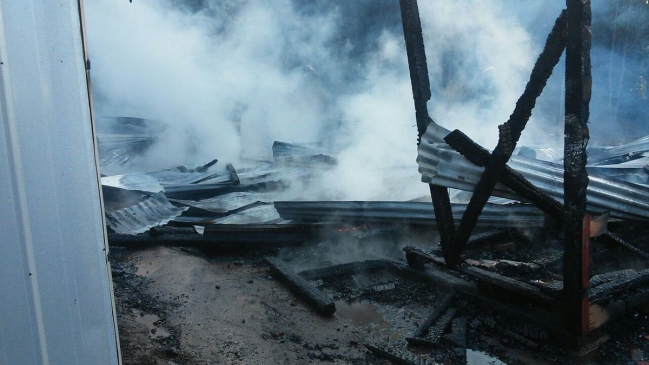 Ercilla: Denuncian que incendio que destruyó iglesia en Temucuicui fue intencional