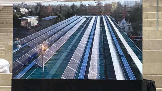 Museo de la Memoria inauguró techo solar