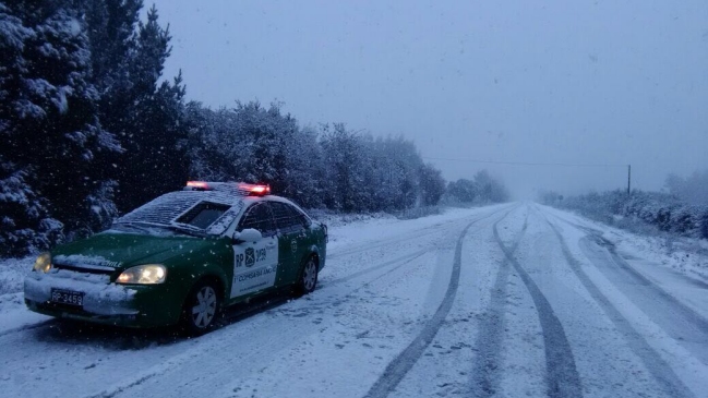 Suspenden clases por nieve en la provincia de Chiloé