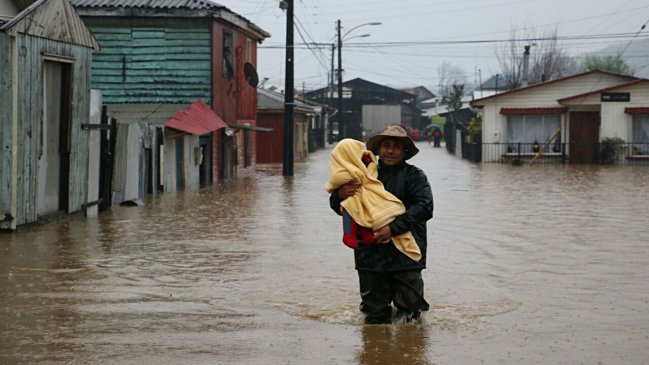 Los efectos del sistema frontal que afecta a zona centro sur