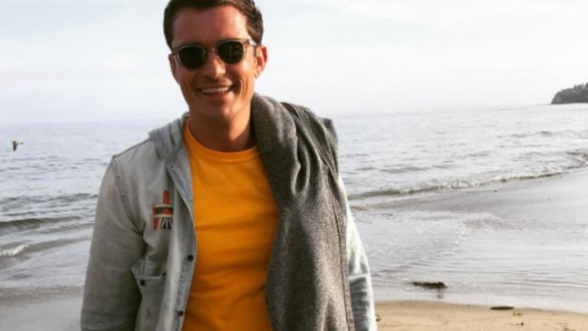 Sin resentimientos: Orlando Bloom pasea con el perro de Katy Perry