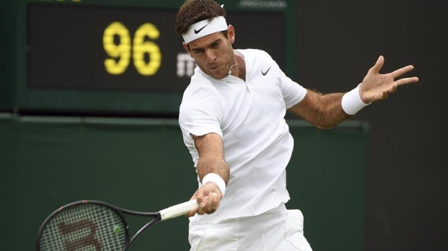 Juan Martín del Potro debió esforzarse para avanzar en Wimbledon