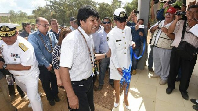 Bolivia inauguró una base naval para aumentar seguridad fronteriza con Brasil