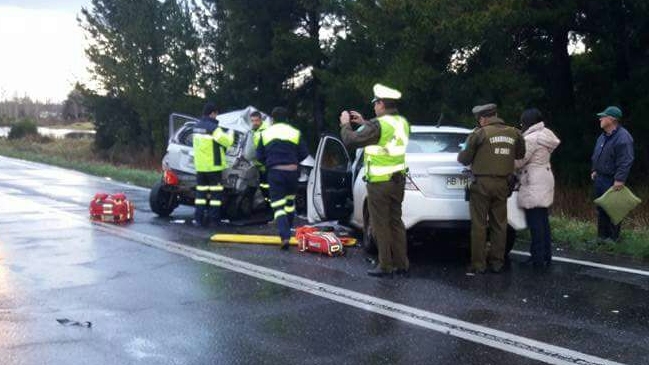 Cuatro muertos por accidente de tránsito en ruta Freire-Villarrica