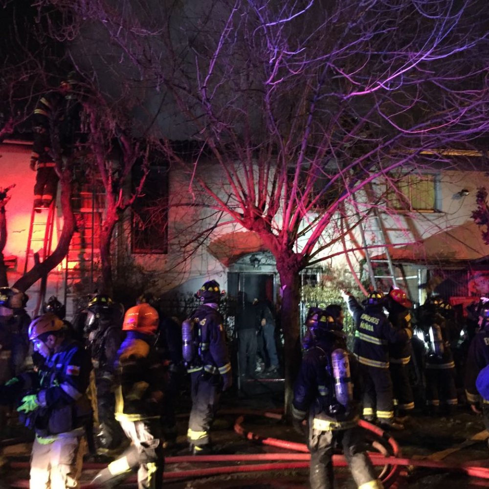 Adulto mayor falleció tras incendio en la comuna de Ñuñoa