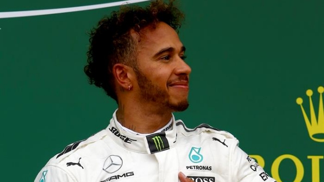 Lewis Hamilton tras triunfar en Silverstone: 