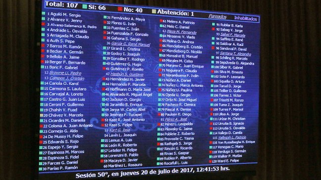 La votación de los diputados que llevó la ley de aborto a comisión mixta