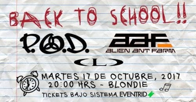 P.O.D. y Alien Ant Farm se presentarán en Chile el 17 de octubre