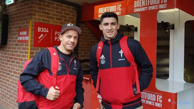 Marcelo Díaz y Pedro Pablo Hernández se unieron a la pretemporada de Celta