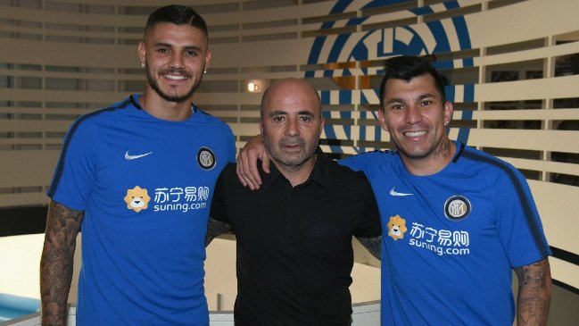 Jorge Sampaoli visitó a Gary Medel en su viaje a Italia