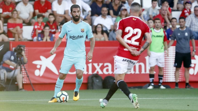 Juan Delgado fue titular en amistoso de pretemporada entre Nástic y FC Barcelona