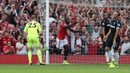 Manchester United presentó su candidatura en la Premier goleando a West Ham en el debut