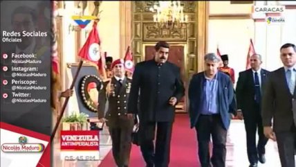 Marco Enríquez-Ominami acompañó a Nicolás Maduro en ceremonia diplomática