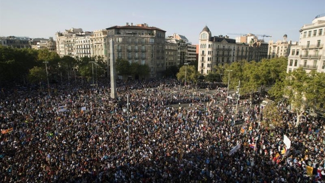 Barcelona: Medio millón de personas gritaron 
