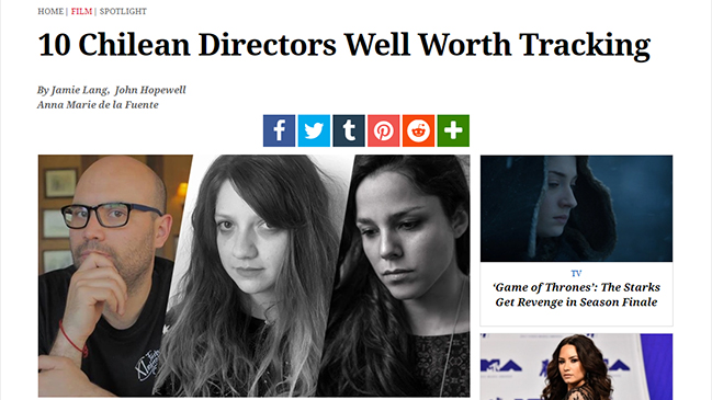 Variety destacó a cineastas chilenos a los que 