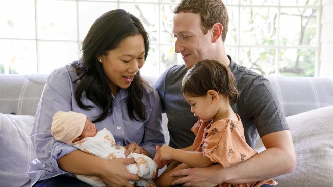 Mark Zuckerberg presentó a su nueva hija y le dedicó emotiva carta