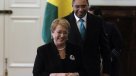   Presidenta Bachelet recibió en La Moneda al primer ministro de Jamaica 