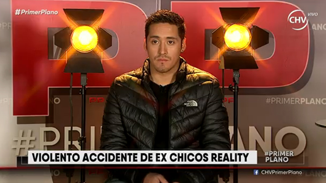 Afectado por el accidente de chicos reality: No escuché nada, sólo sentí el golpe