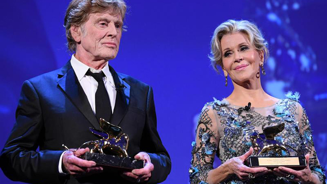 Jane Fonda y Robert Redford recibieron el 