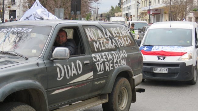 Pescadores artesanales del Maule protestaron por conflicto de reineta migratoria