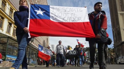 Pescadores artesanales protestaron en Valparaíso