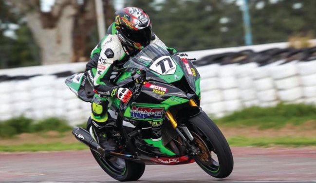 Martin Scheib fue sexto en una nueva jornada del Superbike argentino