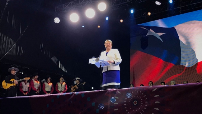 Presidenta Bachelet inauguró las fondas del Parque O'Higgins