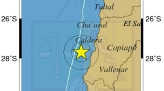 Sismo de menor intensidad afectó a Región de Atacama