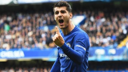 Alvaro Morata se matriculó con un triplete en el triunfo de Chelsea ante Stoke City