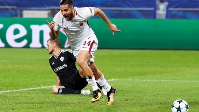 AS Roma cumplió con la lógica y derrotó a Qarabag por la Champions