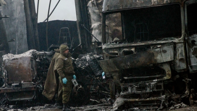 Investigan quema de camiones en Collipulli