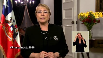 Bachelet presentó el último Presupuesto de su segundo mandato