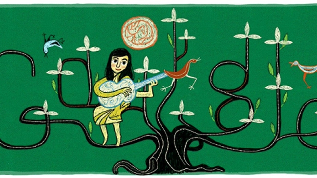 Google se sumó a los tributos a Violeta Parra en su centenario