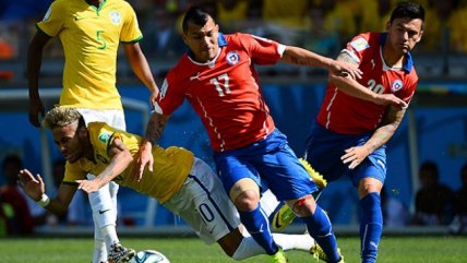 El épico duelo entre Brasil y Chile en los octavos de final del Mundial 2014