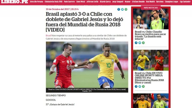 [Fotos] Así tomaron los medios internacionales la eliminación de Chile ...