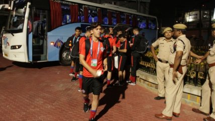   La Roja sub 17 reconoció el Estadio Indira Gandhi en la previa al choque con México 