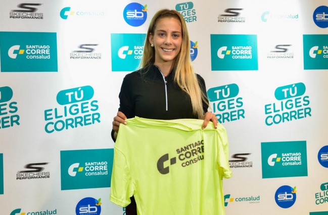 Isidora Jiménez participó del lanzamiento de la Corrida Consalud