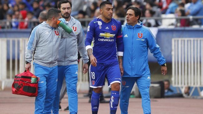 Gonzalo Jara se perderá el partido entre U. de Chile y Palestino