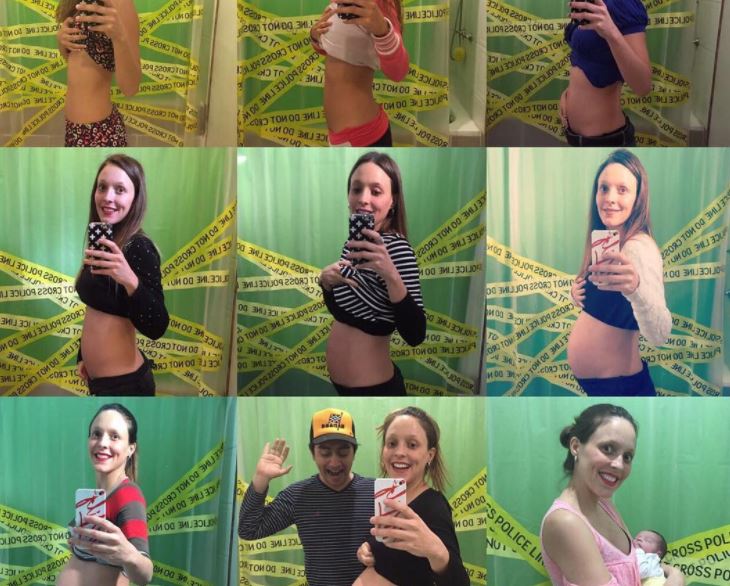 Maly Jorquiera sacó a pasear por primera vez a su hijo y se quejó por la falta de sueño