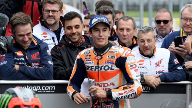 Marc Márquez consiguió su séptima pole position en el Gran Premio de Australia del Moto GP
