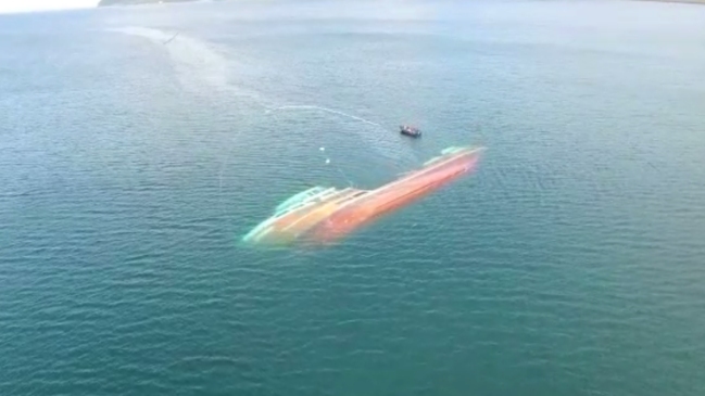 Alcalde de Chonchi presentó recurso de protección por barco salmonero hundido