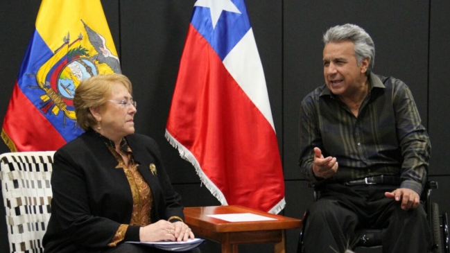 Presidenta Bachelet destacó fortalecimiento de la relación bilateral con Ecuador