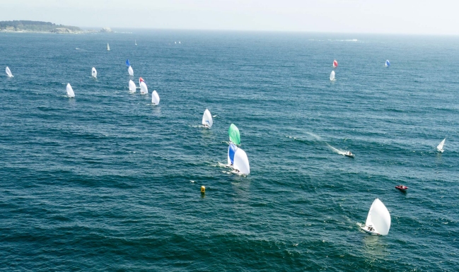 Seis chilenos encabezan el Sudamericano de Veleros J-70